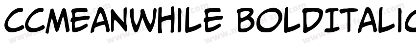CCMeanwhile BoldItalic字体转换